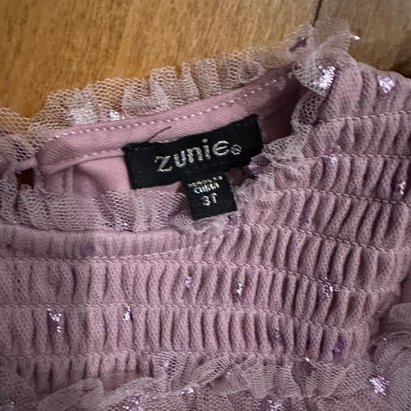 Zunie Lavender Glitter Dress - Picture 3 of 3